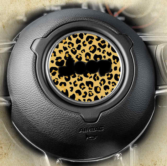 Steering wheel decal leopard print 147