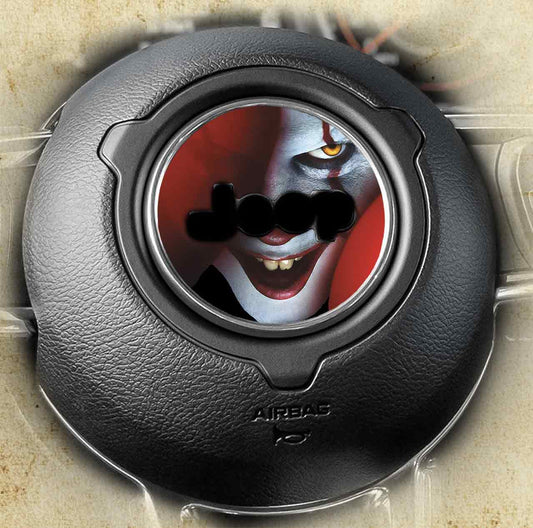 Steering wheel decal Clown face 167