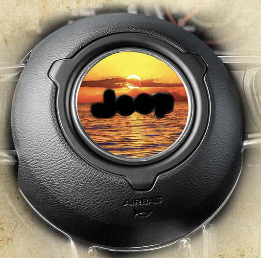 Steering wheel decal Amazing sunset 122
