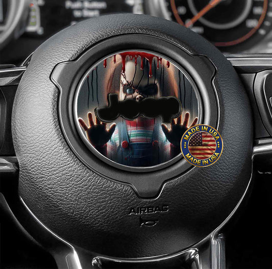 Steering wheel decal chucky 137