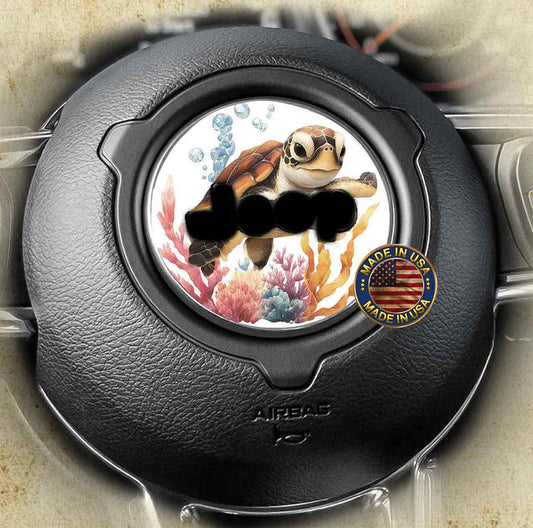 Steering wheel decal Sea turtle 234