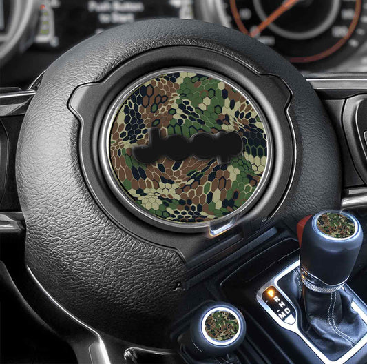 kryptic camo Steering wheel decal 108