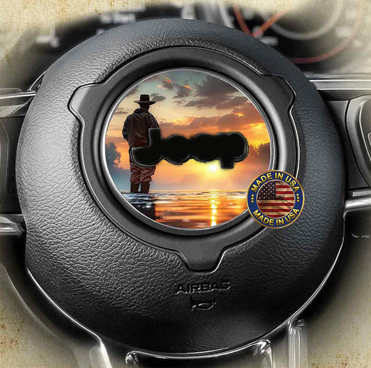 Steering wheel decal fishing 111