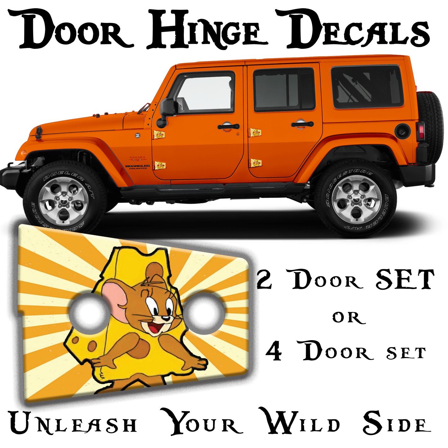 JK jerry door hinge decal