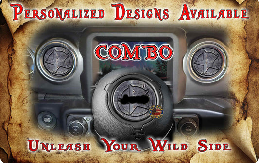 Oscar Mike Star Steering wheel decal 235