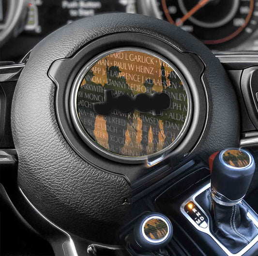 Steering wheel decal The wall 229