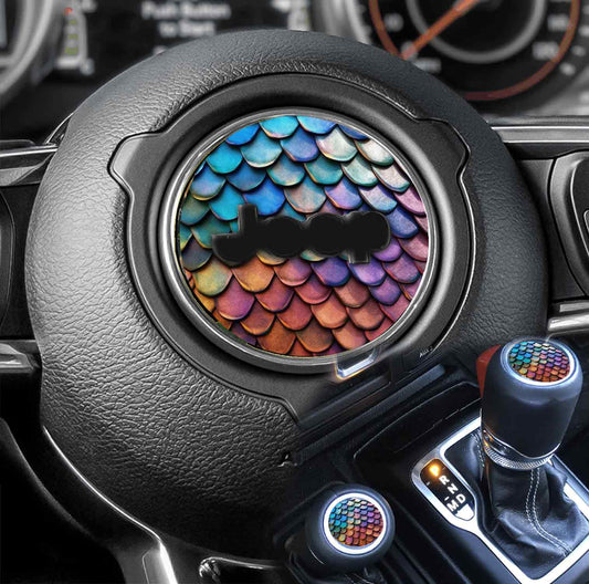 Steering wheel decal Dragon scales 241