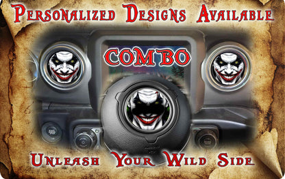 Steering wheel decal Jokers
