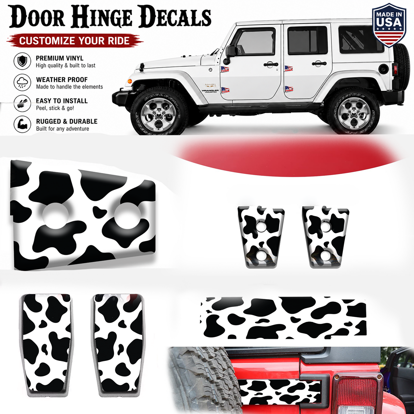 Cow print hinge bundle 7