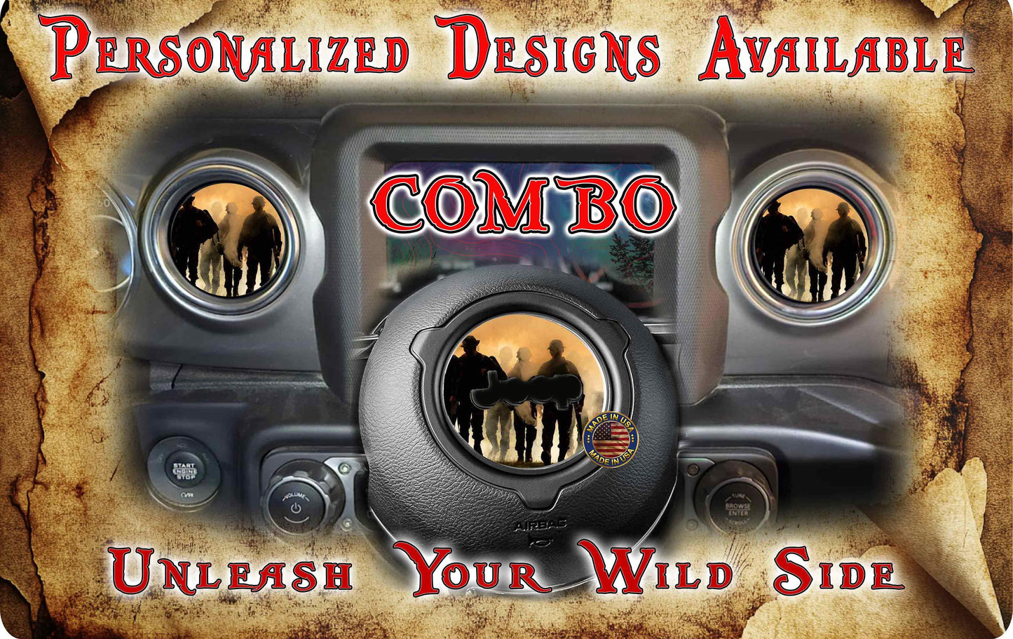 Soldiers Steering wheel decal 184