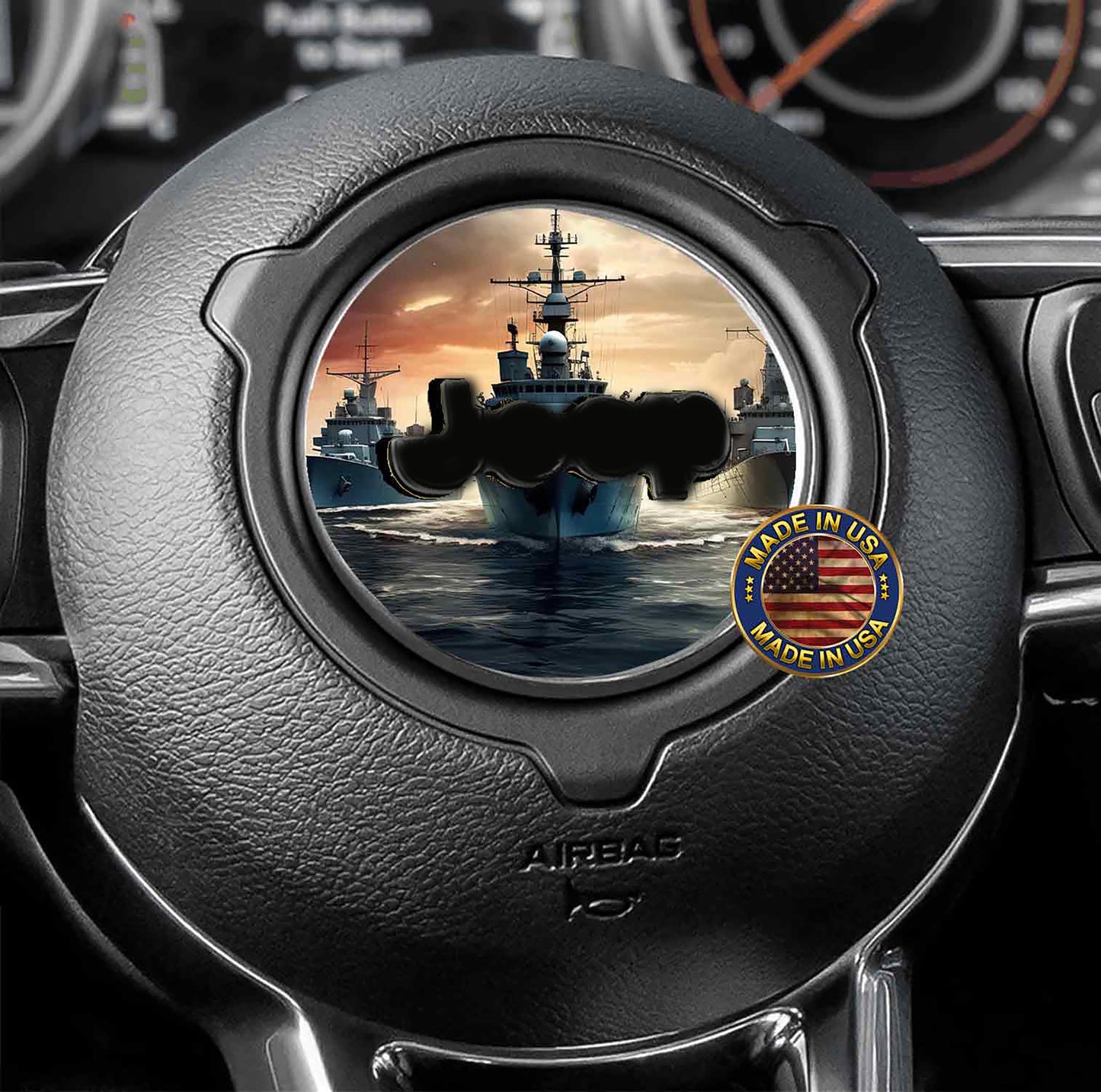 Navy Steering wheel decal 126