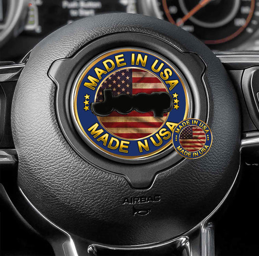 Steering wheel decal custom design