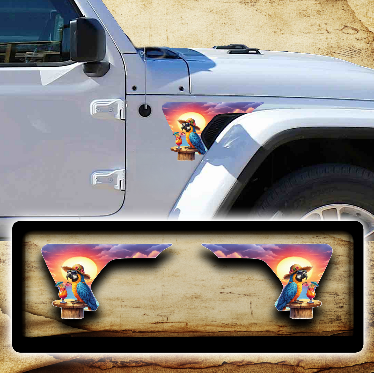 fender vent for the JL or JT 2018 or newer Parrot head