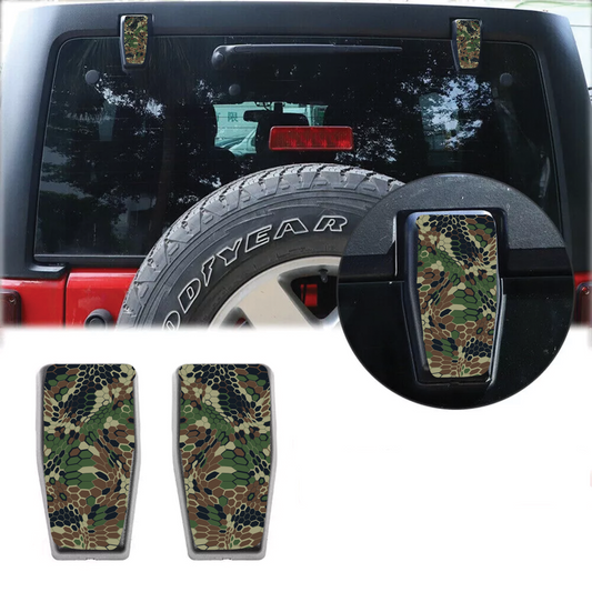Camo print Rear liftgate hinge overlay decal 10