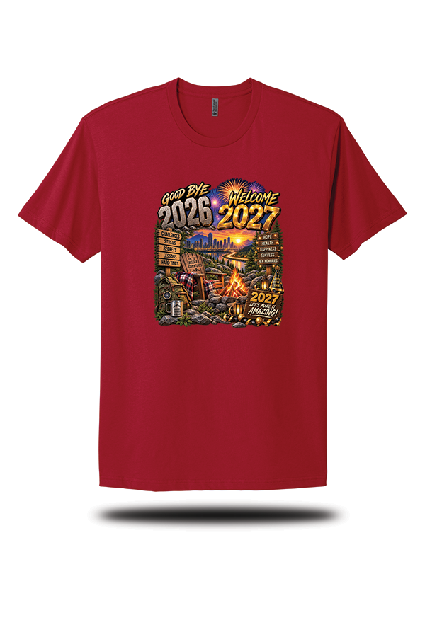 Goodbye 2026 Welcome 2027 New Year Adventure T-Shirt