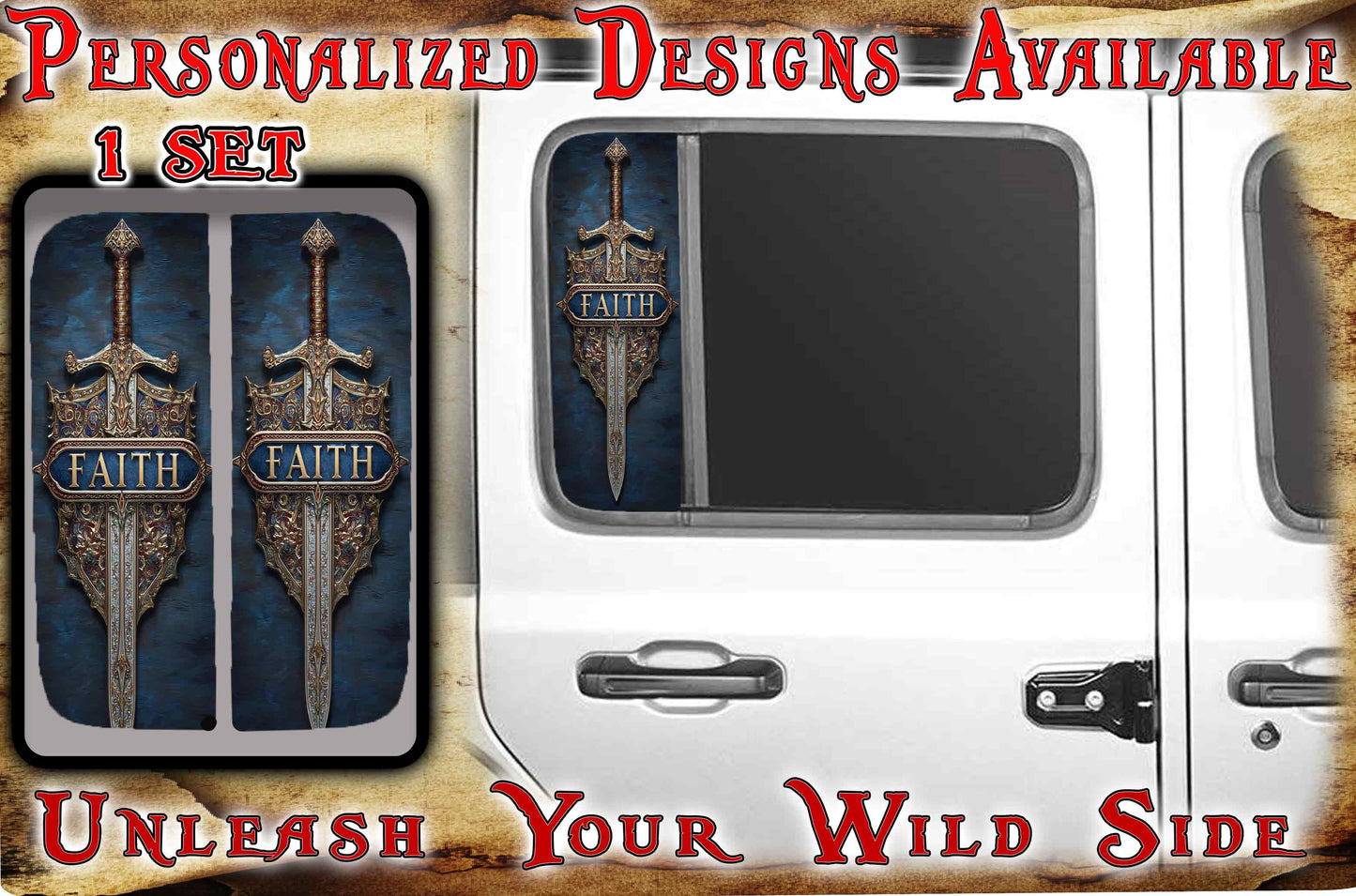Sword of Faith Side door window  110