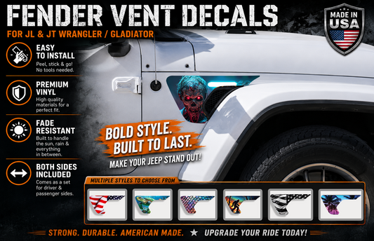zombie fender vent for the JL or JT 2018 or newer 113