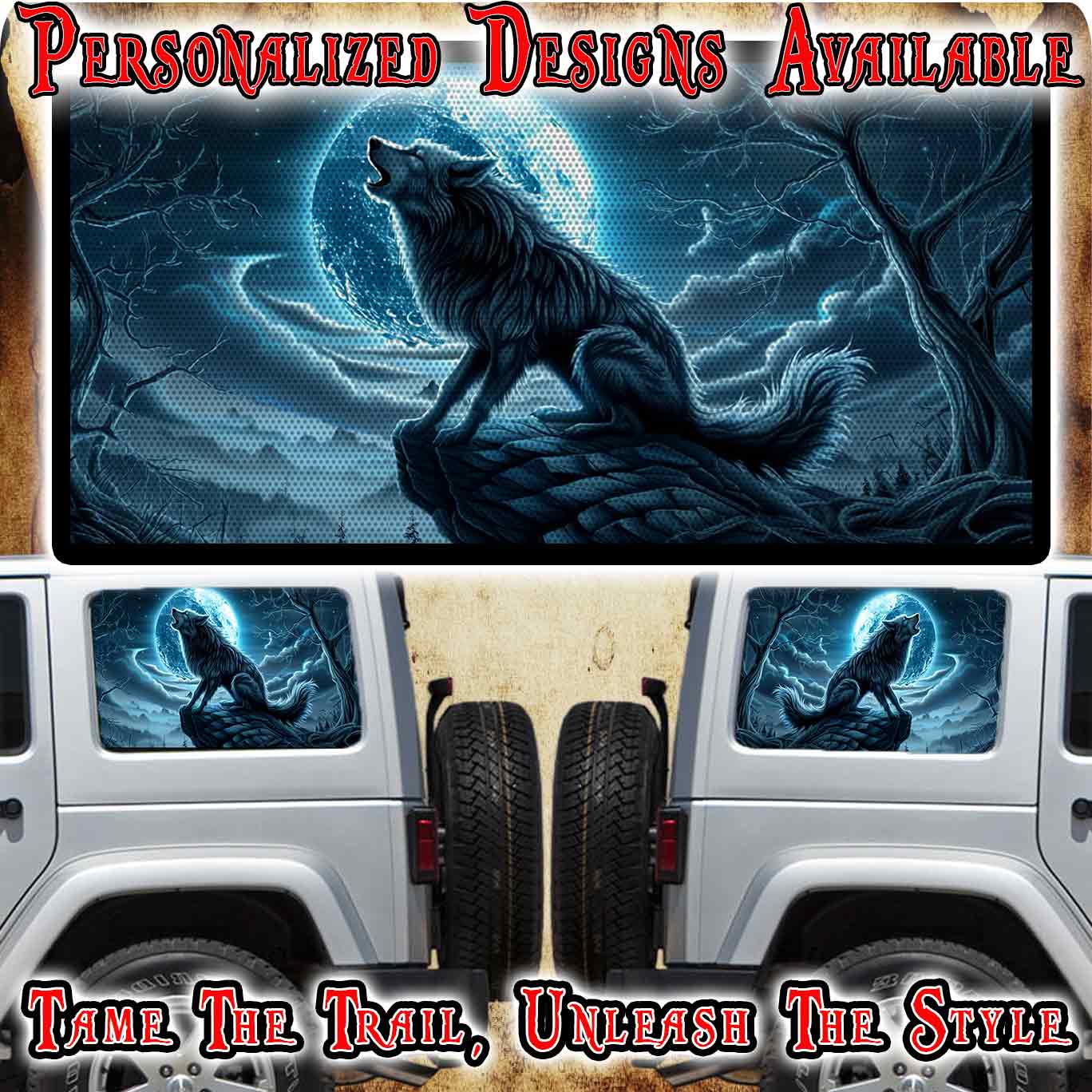 wolf Rear window see through graphic.255