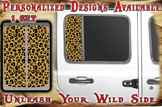Side door window Leopard print 117