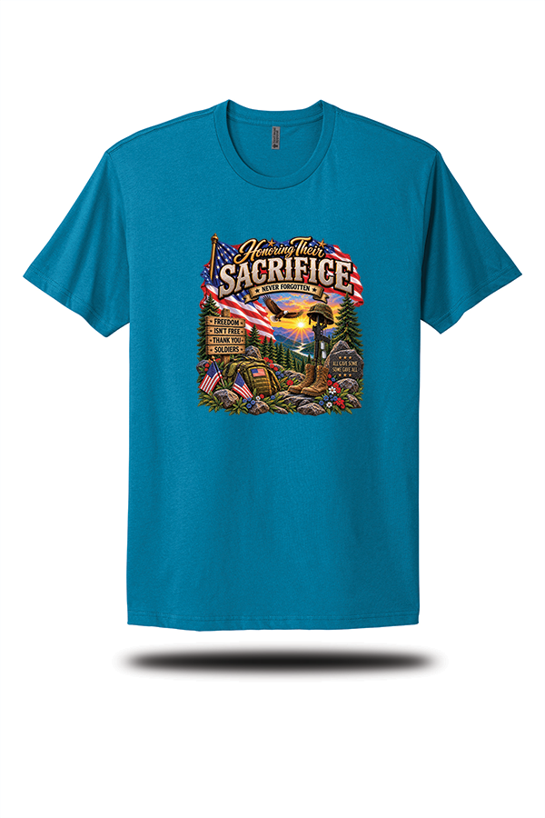 Honoring Their Sacrifice – Never Forgotten T-Shirt