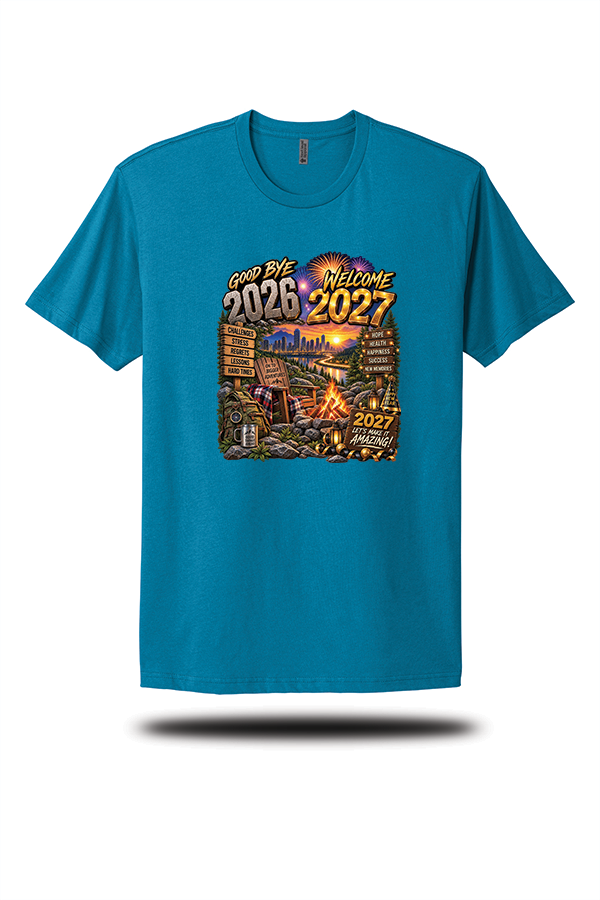 Goodbye 2026 Welcome 2027 New Year Adventure T-Shirt