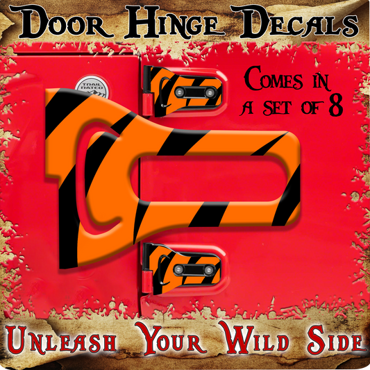 Tiger strips Door hinge decals 12