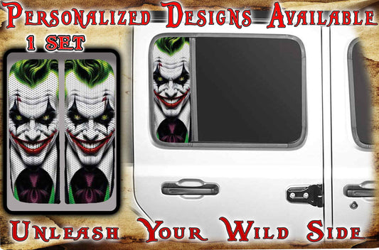 Side door window decal JOKER 121