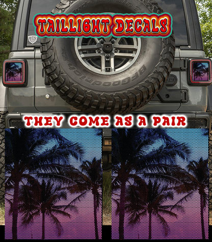Island Palms taillights cover decal
