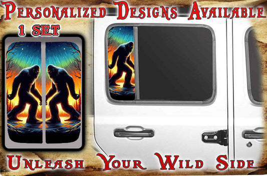 Side door window decal bigfoot 147
