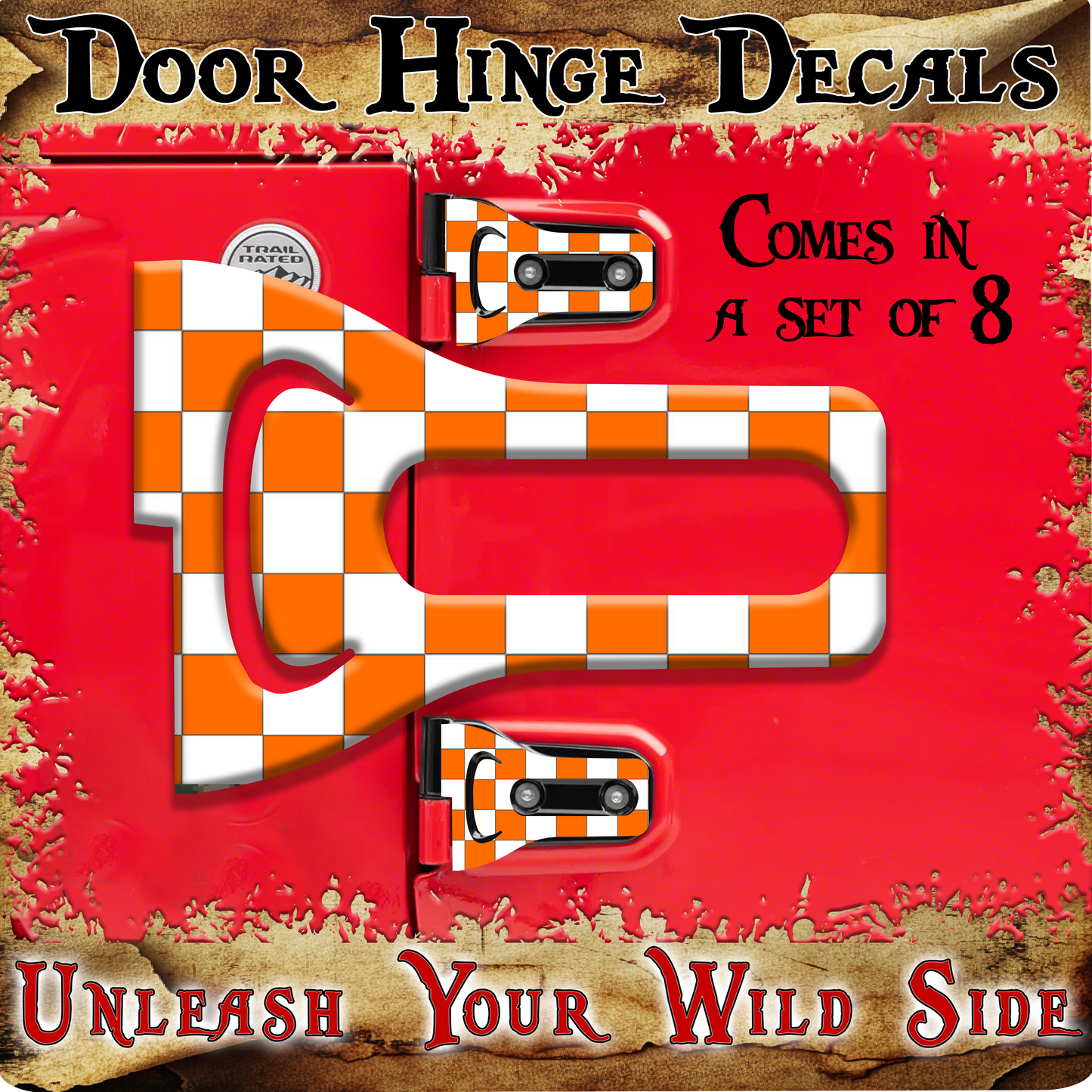 Tennessee Door hinge decals 15