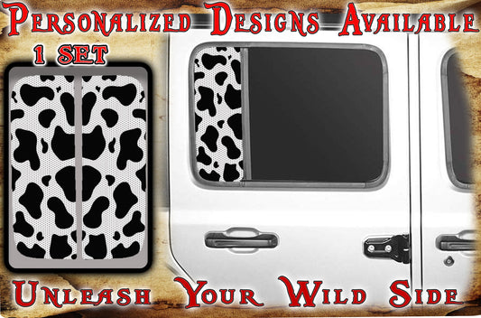 Side door window Cow print 154