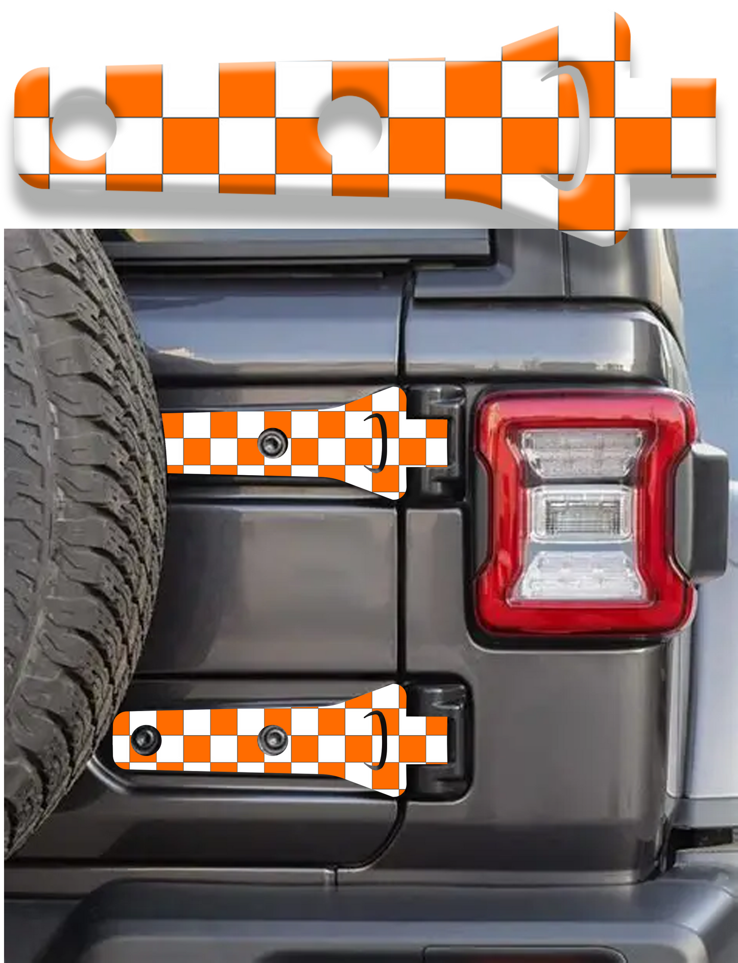 Rear gate hinge decal Tenneses 15