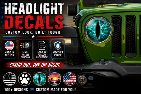 Teal eyes for the headlight decals 163