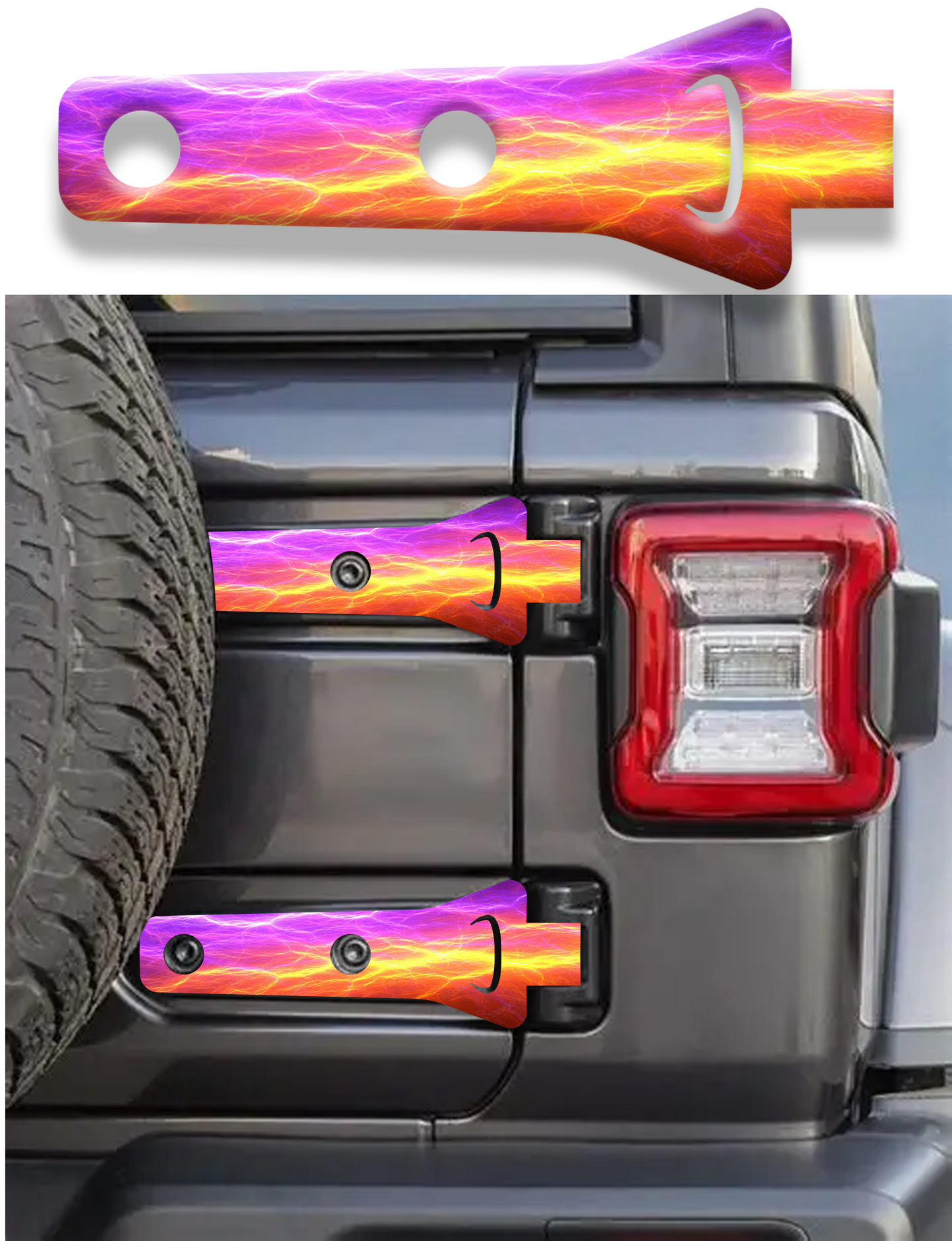 Lighting Rear gate hinge decal  18