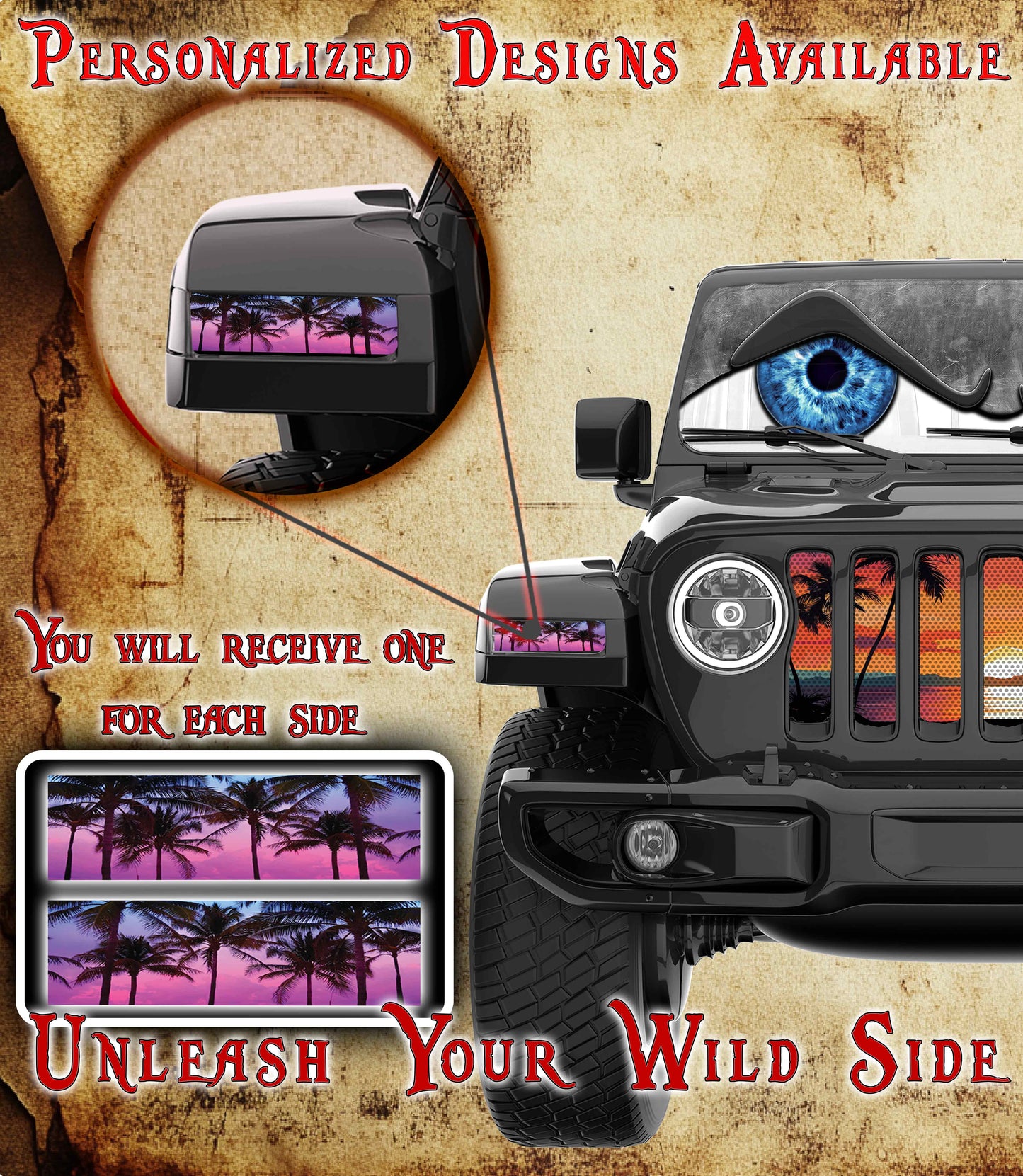 Island palms Jl and Gladiator Turn signal decal 19