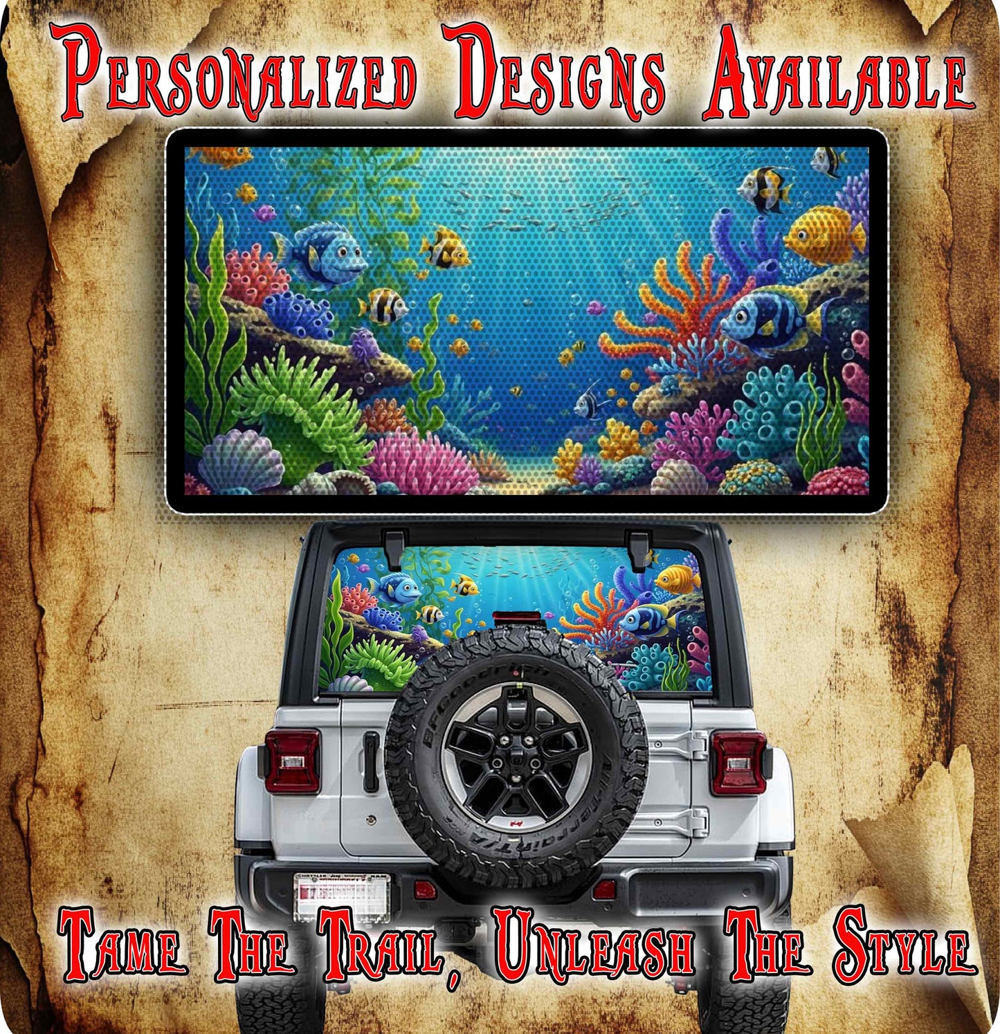 Reef Rear window see through graphic.