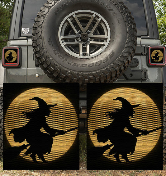 Witch over the moon Taillight cover decal