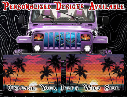 Beach Eye decals for YJ or 5x7 headlights