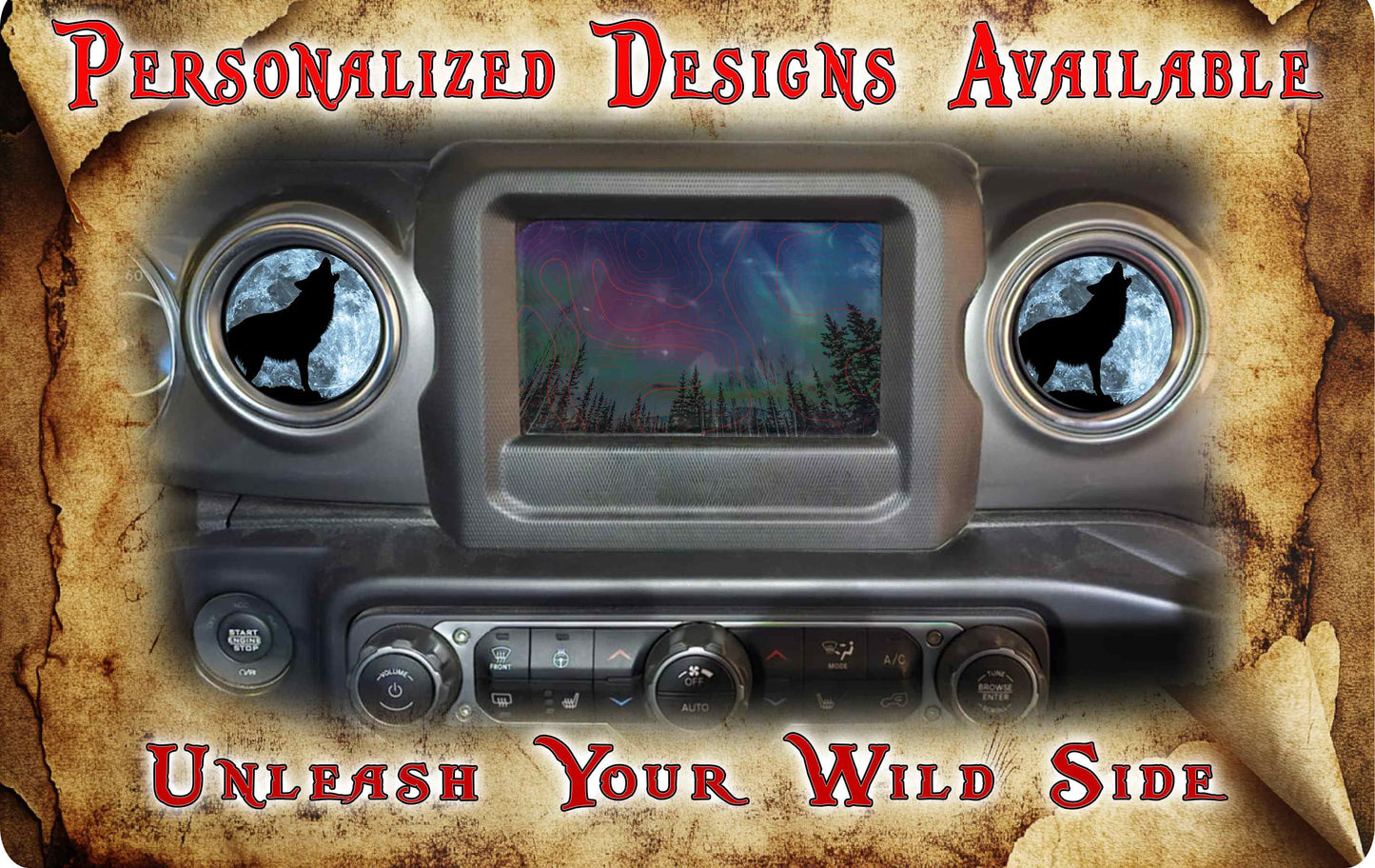 Steering wheel decal Wolf 211