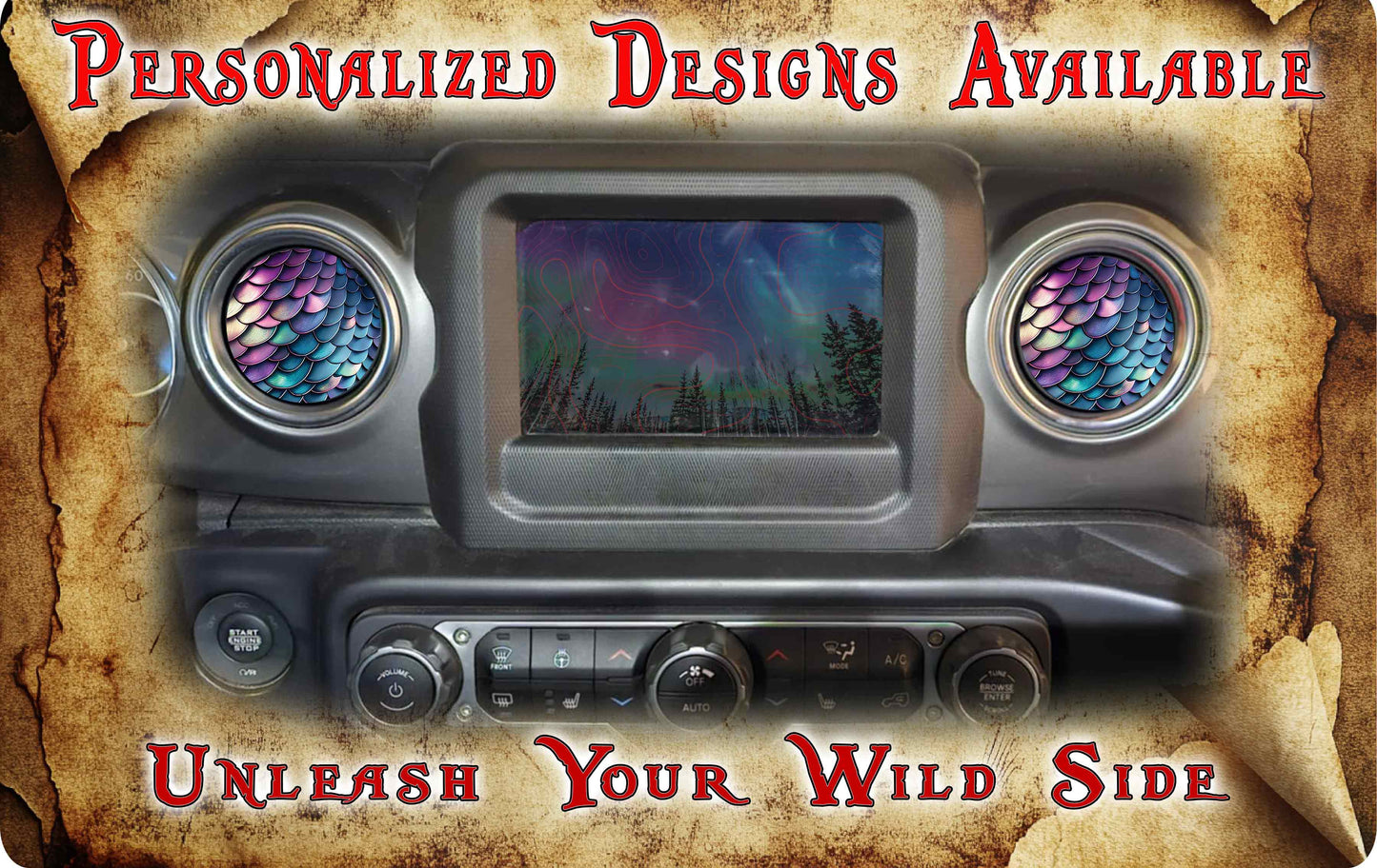 Steering wheel decal Mermaid scales 218