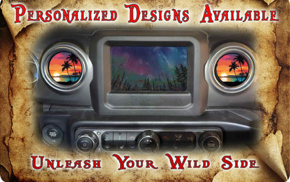 Palm Beach Steering wheel decal