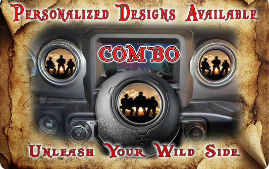 Steering wheel decal Soldiers