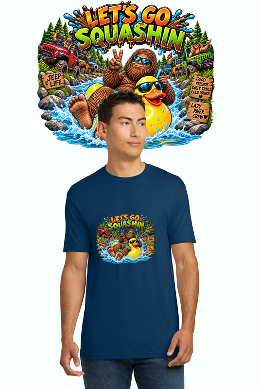 Let's Go Squashin' Bigfoot Lazy River T-Shirt