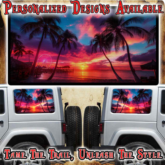 beach Rear quarter window see through graphic. 246