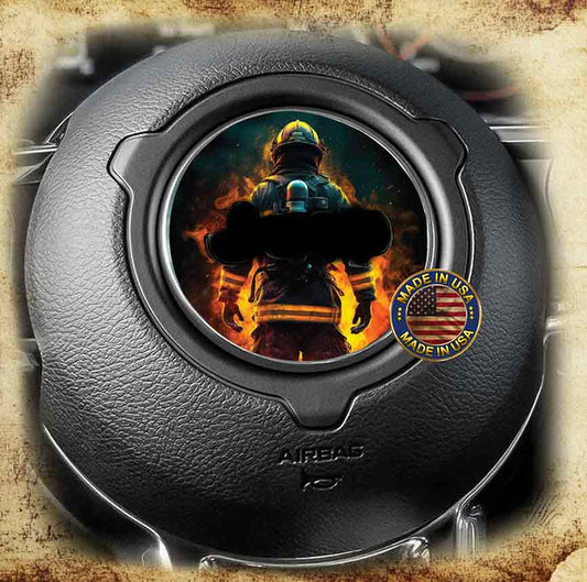 Steering wheel decal Firefighter