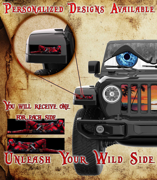 Deadpool Jl and Gladiator Turn signal decal