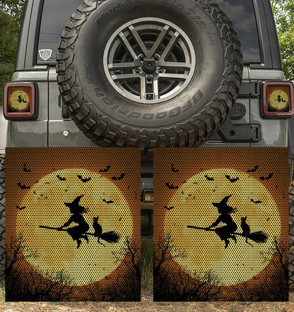 Wicked witch over the moon Taillight cover decal