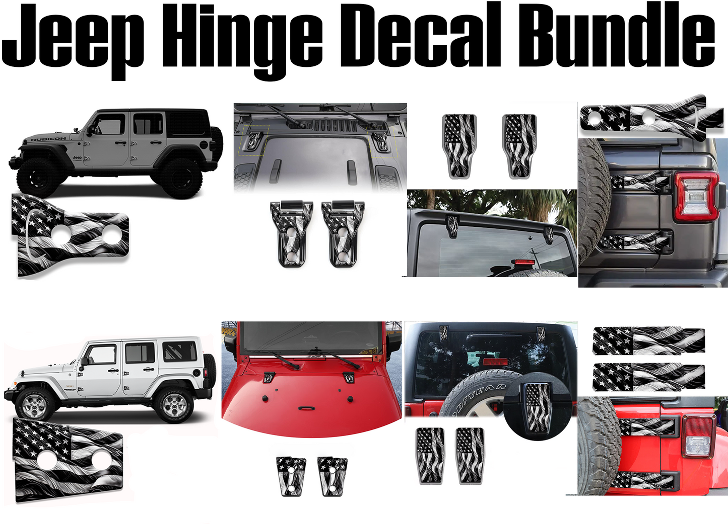Black and white Flag COMBO hinge DEAL 2