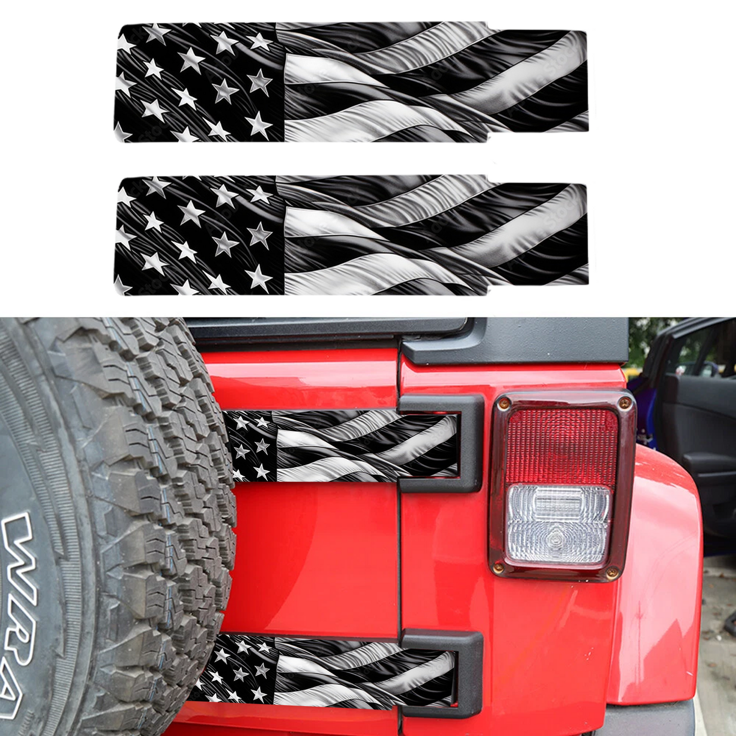 Black and white Flag COMBO hinge DEAL 2