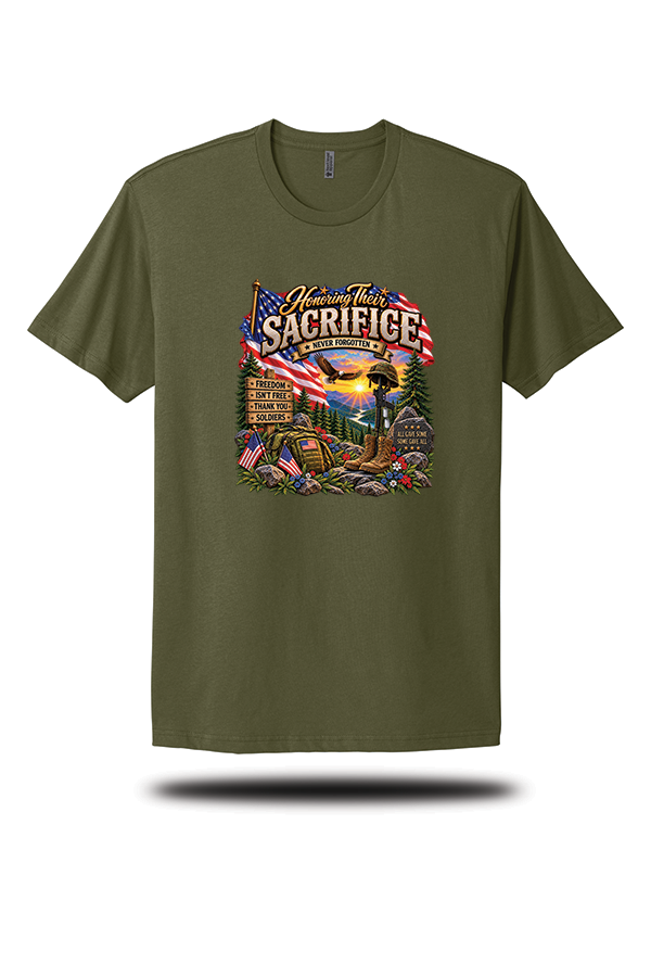 Honoring Their Sacrifice – Never Forgotten T-Shirt
